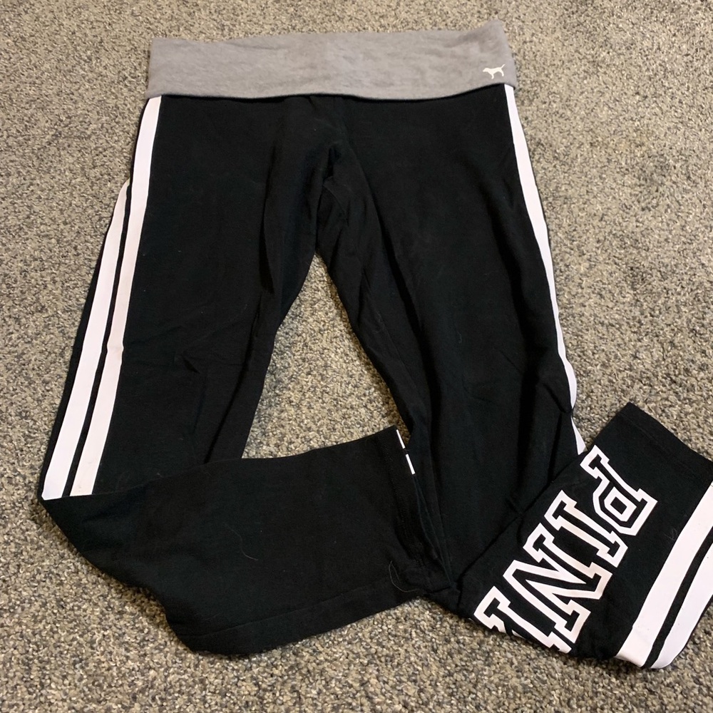 Vs pink fold over legging